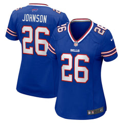NFL Ty Johnson Buffalo Bills Women's Team Game Jersey - Royal