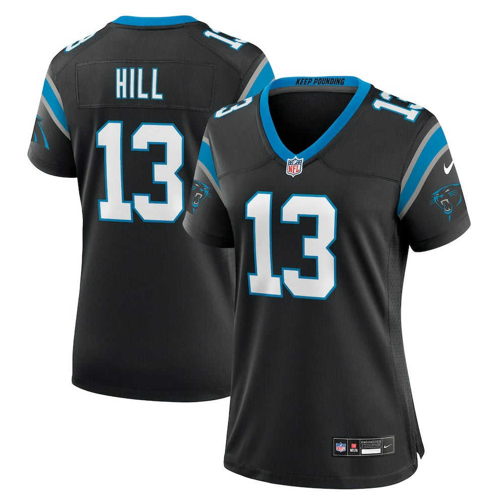 NFL Troy Hill Carolina Panthers Women's Team Game Jersey - Black