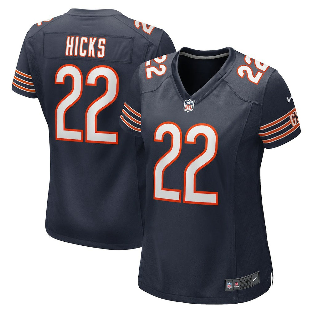 NFL Elijah Hicks Chicago Bears Women's Team Game Jersey - Navy