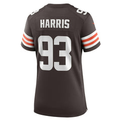NFL Shelby Harris Cleveland Browns Women's Team Game Jersey - Brown