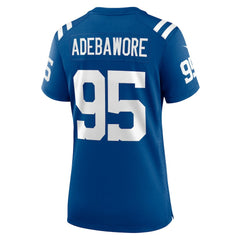 NFL Adetomiwa Adebawore Indianapolis Colts Women's Team Game Jersey - Royal