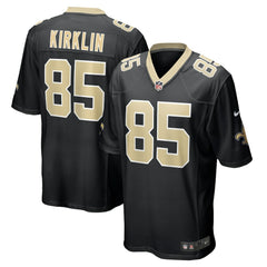 NFL Jontre Kirklin New Orleans Saints Team Game Jersey - Black