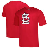 St. Louis Cardinals Profile Big & Tall Weathered Logo T-Shirt - Red T-shirts