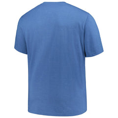 Texas Rangers Profile Big & Tall Weathered Logo T-Shirt - Heather Royal T-shirts