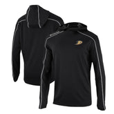 NHL Anaheim Ducks Columbia Omni-Wick Shotgun Long Sleeve Hoodie T-Shirt - Black