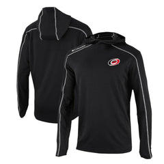 NHL Carolina Hurricanes Columbia Omni-Wick Shotgun Long Sleeve Hoodie T-Shirt - Black
