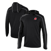NHL New Jersey Devils Columbia Omni-Wick Shotgun Long Sleeve Hoodie T-Shirt - Black