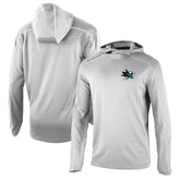 NHL San Jose Sharks Columbia Omni-Wick Shotgun Long Sleeve Hoodie T-Shirt - Gray
