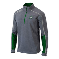 NHL Dallas Stars Columbia Omni-Wick Shotgun 2.0 Quarter-Zip Pullover Top - Gray/Green