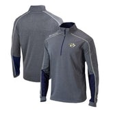 NHL Nashville Predators Columbia Omni-Wick Shotgun 2.0 Quarter-Zip Pullover Top - Gray/Navy