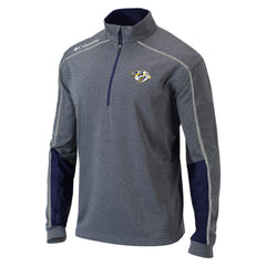 NHL Nashville Predators Columbia Omni-Wick Shotgun 2.0 Quarter-Zip Pullover Top - Gray/Navy