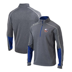 NHL New York Islanders Columbia Omni-Wick Shotgun 2.0 Quarter-Zip Pullover Top - Gray/Blue