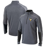 NHL Pittsburgh Penguins Columbia Omni-Wick Shotgun 2.0 Quarter-Zip Pullover Top - Gray/Black