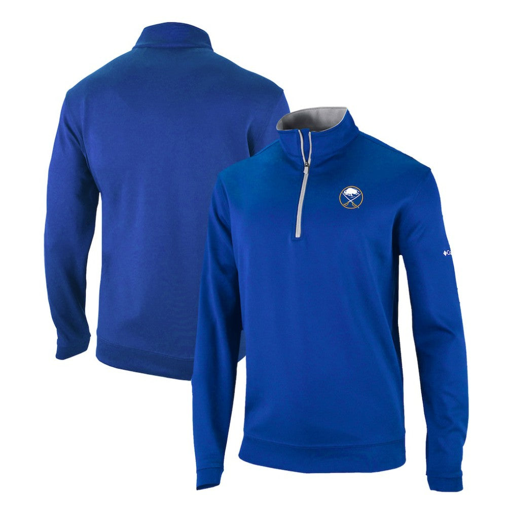 NHL Buffalo Sabres Columbia Omni-Wick Wickhams Hills Half-Zip Pullover Top - Royal