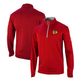 NHL Chicago Blackhawks Columbia Omni-Wick Wickhams Hills Half-Zip Pullover Top - Red