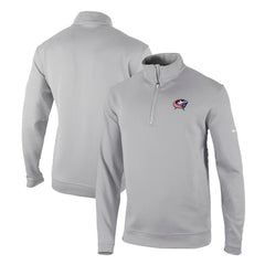 NHL Columbus Blue Jackets Columbia Omni-Wick Wickhams Hills Half-Zip Pullover Top - Gray