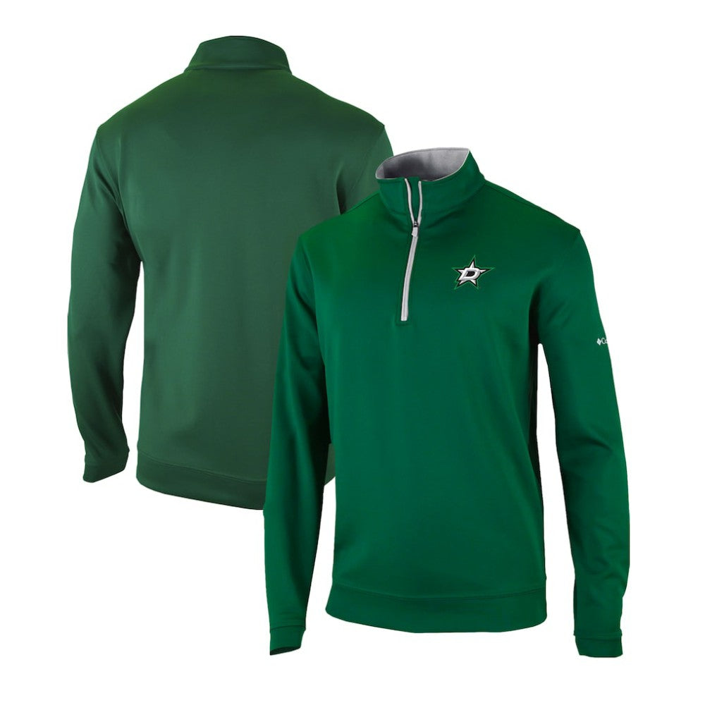 NHL Dallas Stars Columbia Omni-Wick Wickhams Hills Half-Zip Pullover Top - Green