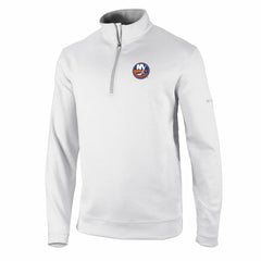 NHL New York Islanders Columbia Omni-Wick Wickhams Hills Half-Zip Pullover Top - White