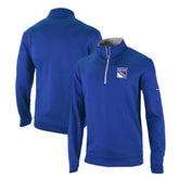 NHL New York Rangers Columbia Omni-Wick Wickhams Hills Half-Zip Pullover Top - Blue