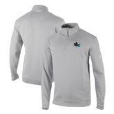 NHL San Jose Sharks Columbia Omni-Wick Wickhams Hills Half-Zip Pullover Top - Gray