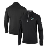 NHL San Jose Sharks Columbia Omni-Wick Wickhams Hills Half-Zip Pullover Top - Black