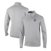NHL Seattle Kraken Columbia Omni-Wick Wickhams Hills Half-Zip Pullover Top - Gray