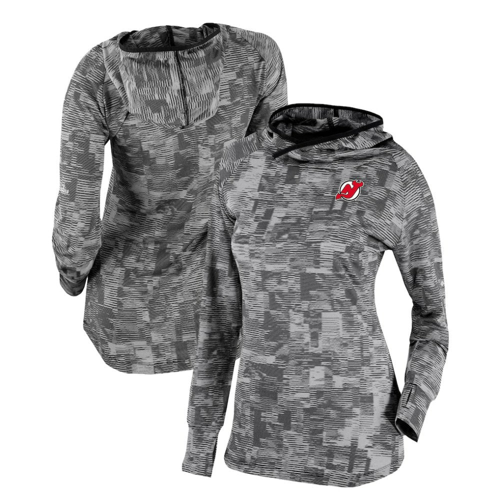 NHL New Jersey Devils Columbia Women's Omni-Wick Sunday Ball Pullover Hoodie - Black