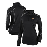 NHL Anaheim Ducks Columbia Women's Omni-Wick Shotgun 2.0 Quarter-Zip Pullover Top - Black