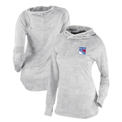 NHL New York Rangers Columbia Women's Omni-Wick Sunday Ball Pullover Hoodie - White
