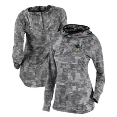 NHL San Jose Sharks Columbia Women's Omni-Wick Sunday Ball Pullover Hoodie - Black