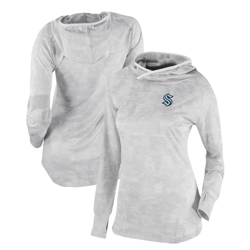 NHL Seattle Kraken Columbia Women's Omni-Wick Sunday Ball Pullover Hoodie - White
