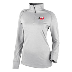 NHL Carolina Hurricanes Columbia Women's Omni-Wick Shotgun 2.0 Quarter-Zip Pullover Top - White