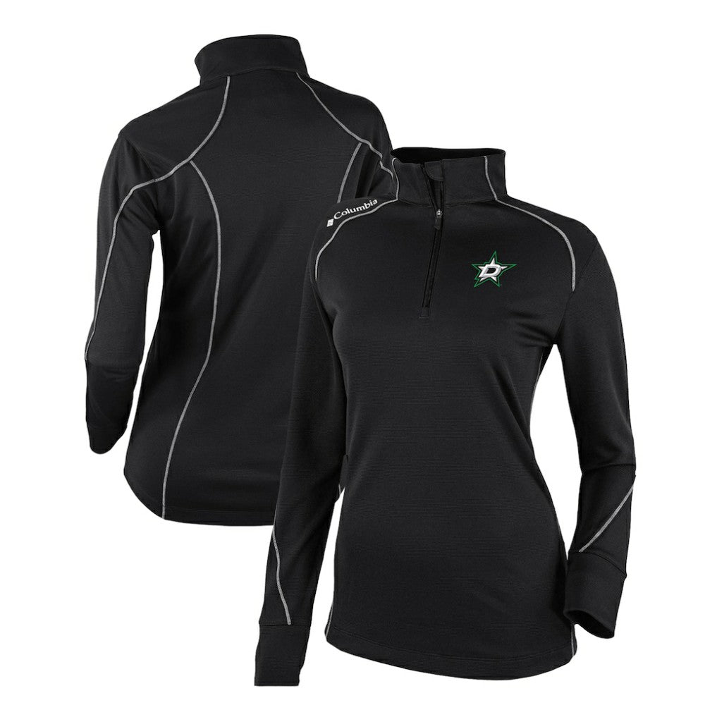 NHL Dallas Stars Columbia Women's Omni-Wick Shotgun 2.0 Quarter-Zip Pullover Top - Black