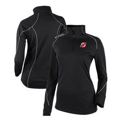 NHL New Jersey Devils Columbia Women's Omni-Wick Shotgun 2.0 Quarter-Zip Pullover Top - Black