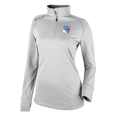 NHL New York Rangers Columbia Women's Omni-Wick Shotgun 2.0 Quarter-Zip Pullover Top - White