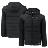 New York Giants Cutter & Buck Helmet Evoke Hybrid Eco Softshell Recycled Full-Zip Hoodie Jacket Black