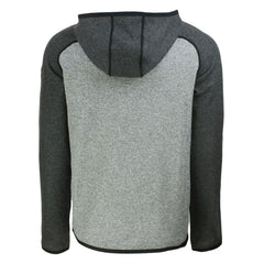 Pittsburgh Steelers Cutter & Buck Helmet Mainsail Sweater-Knit Full-Zip Hoodie Heather Gray/Heather Charcoal