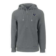 New York Giants Cutter & Buck Helmet Roam Eco Half-Zip Recycled Pullover Hoodie Gray