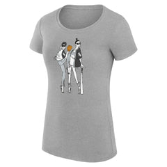 Chicago White Sox G-III 4Her by Carl Banks Women's Super-Slim Fit Lightweight Baseball Girls T-Shirt - Heather Gray T-shirts