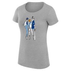 Kansas City Royals G-III 4Her by Carl Banks Women's Super-Slim Fit Lightweight Baseball Girls T-Shirt - Heather Gray T-shirts