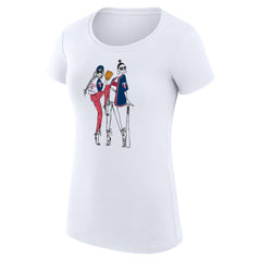 Minnesota Twins G-III 4Her by Carl Banks Women's Super-Slim Fit Lightweight Baseball Girls T-Shirt - White T-shirts