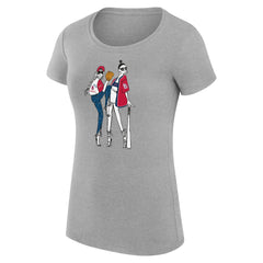 St. Louis Cardinals G-III 4Her by Carl Banks Women's Super-Slim Fit Lightweight Baseball Girls T-Shirt - Heather Gray T-shirts