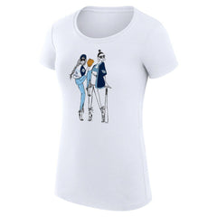 Tampa Bay Rays G-III 4Her by Carl Banks Women's Super-Slim Fit Lightweight Baseball Girls T-Shirt - White T-shirts