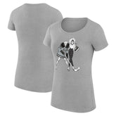 NHL Los Angeles Kings G-III 4Her by Carl Banks Women's Super-Slim Fit Lightweight Hockey Girls T-Shirt - Heather Gray