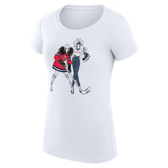 NHL Florida Panthers G-III 4Her by Carl Banks Women's Super-Slim Fit Lightweight Hockey Girls T-Shirt - White