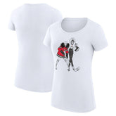 NHL Ottawa Senators G-III 4Her by Carl Banks Women's Super-Slim Fit Lightweight Hockey Girls T-Shirt - White