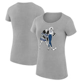 NHL Tampa Bay Lightning G-III 4Her by Carl Banks Women's Super-Slim Fit Lightweight Hockey Girls T-Shirt - Heather Gray