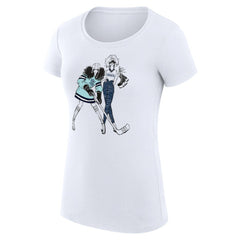 NHL Seattle Kraken G-III 4Her by Carl Banks Women's Super-Slim Fit Lightweight Hockey Girls T-Shirt - White