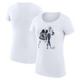 NHL Winnipeg Jets G-III 4Her by Carl Banks Women's Super-Slim Fit Lightweight Hockey Girls T-Shirt - White