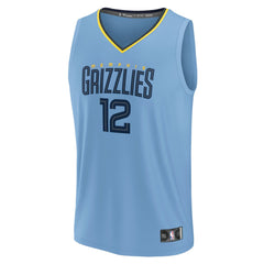 NBA Ja Morant Memphis Grizzlies Youth Fast Break Replica Player Jersey - Statement Edition - Light Blue
